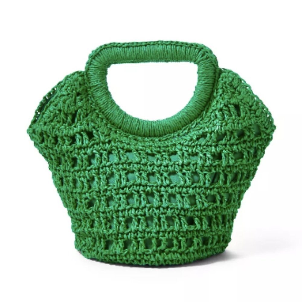 Small Crochet Tote Bag - Fe Noel x Target Green